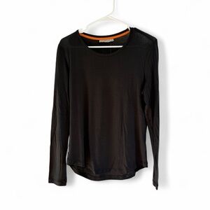 Icebreaker Cool Lite Shirt Women Large Merino Lyocell Long Sleeve Top Base Layer